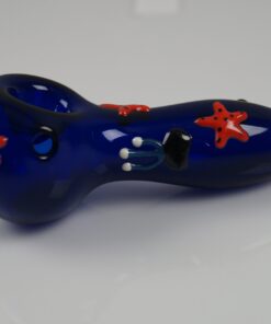 4'' Textured Design Glass Spoon Pipe